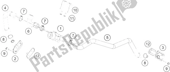 Wszystkie części do System Powietrza Wtórnego Sas KTM 1190 Adventure ABS Grey Europe 2014