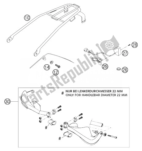 All parts for the Accessories 125-300 of the KTM 125 EXC United Kingdom 2003