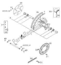 ruota posteriore 65sx 2000