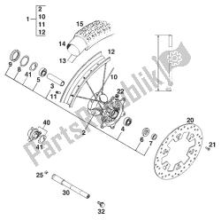 roda dianteira euro 125 '96