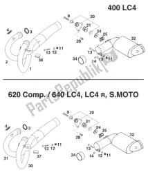 PIPE EXHAUST, COLLECTOR. LC4 '99