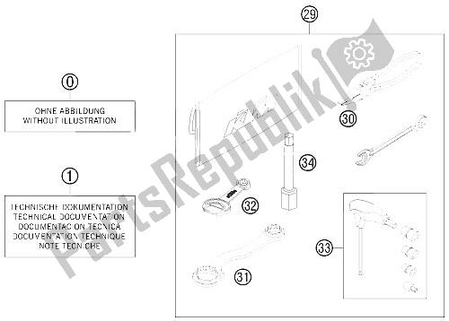 All parts for the Accesories Kit of the KTM 350 SX F USA 2011