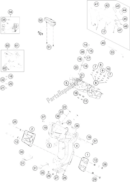 All parts for the Instruments / Lock System of the KTM 450 Rally Factory Replica Europe 2015