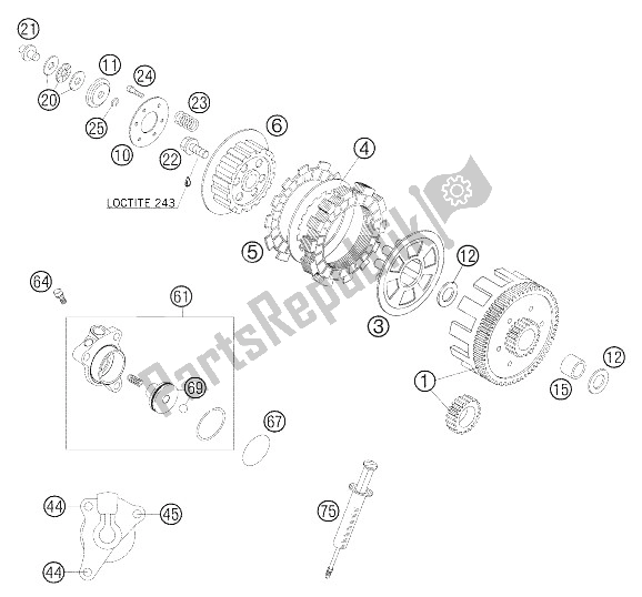 Wszystkie części do Sprz? G? O 65 Sx KTM 65 SX Europe 2005