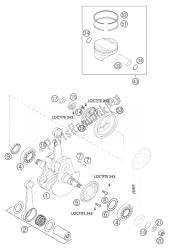 vilebrequin, piston 450/525 smr