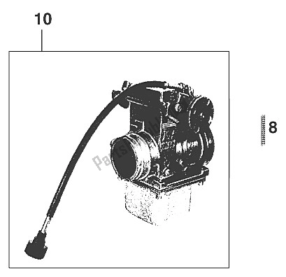 All parts for the Carburetor Quick Silver 36/38 '9 of the KTM 400 EGS E 29 KW 11 LT Blau Europe 1997