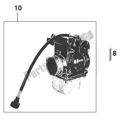 All parts for the Carburetor Quick Silver 36/38 '9 of the KTM 400 LSE 11 LT Blau Europe 1997