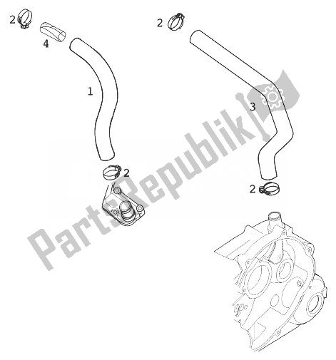 All parts for the Engine Breathing Lc4 of the KTM 400 LC4 R Europe 1999