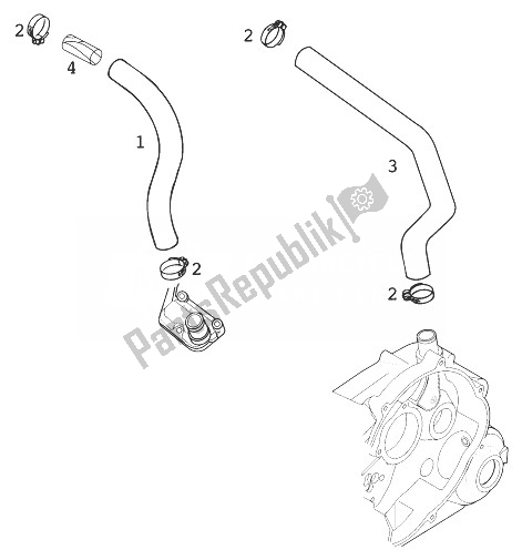 All parts for the Engine Breathing Lc4 of the KTM 640 LC 4 98 Australia 1998