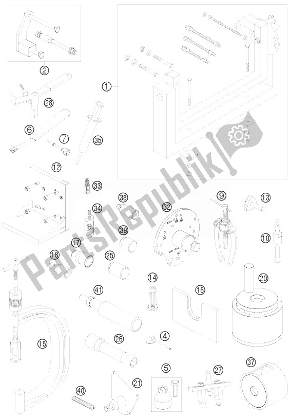 All parts for the Special Tools of the KTM 450 EXC Australia 2010