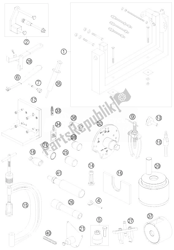 Wszystkie części do Specjalne Narz? Dzia KTM 530 XC W South Africa 2010