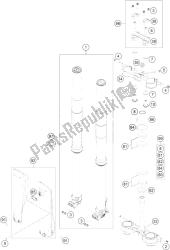 forcella anteriore, pinza tripla