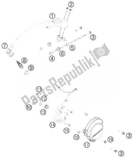 All parts for the Ignition System of the KTM 50 SX Europe 2014