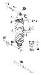 suspensão traseira wp 400/620 rxc-e '98