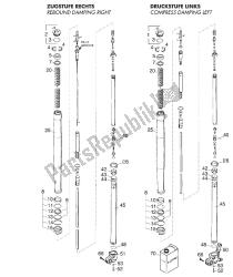 pattes avant - suspension 125 exe 2000