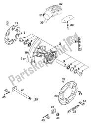 REAR WHEEL 250/300'93