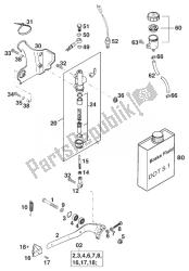 comando freno posteriore 125-380'99