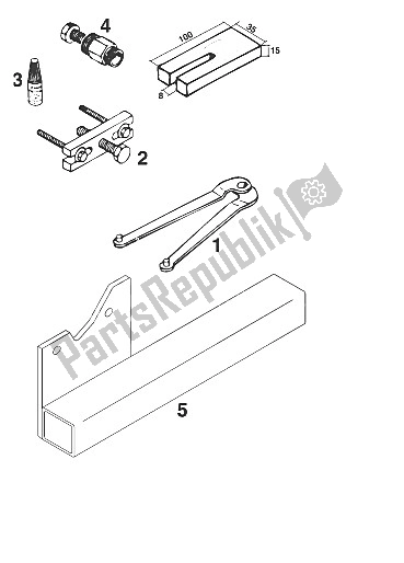 Toutes les pièces pour le Outils Spéciaux 50 Sxr '98 du KTM 50 Junior Adventure USA 2001