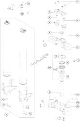 forcella anteriore, pinza tripla