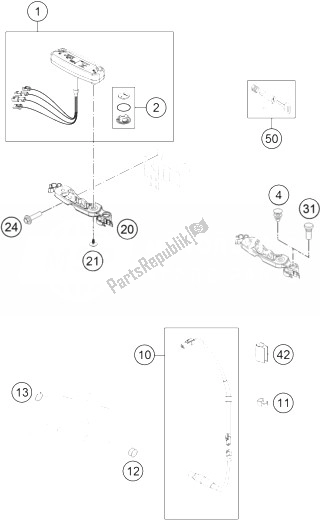 Todas las partes para Instrumentos / Sistema De Bloqueo de KTM Freeride 350 Australia 2014