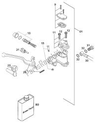 cylindre de frein à main brembo 65sx