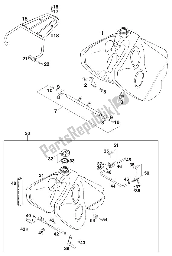 All parts for the Accessories Egs-e,lse '97 of the KTM 400 RXC E USA 1997