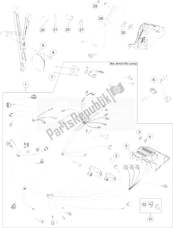 Toutes les pièces pour le Faisceau De Câblage du KTM 690 SMC R ABS Australia 2014