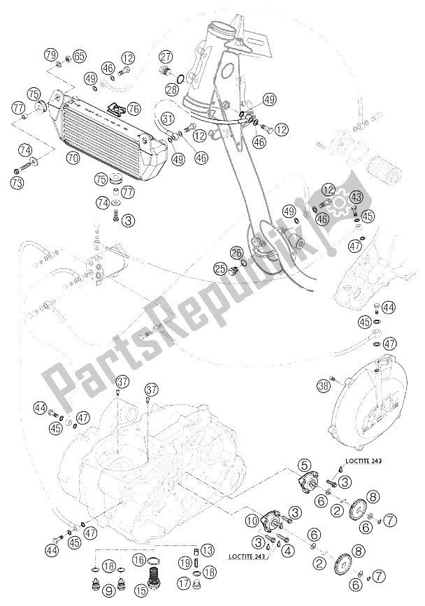 Wszystkie części do System Smarowania 660 Rajd KTM 660 Rallye Customer Bike Europe 2001