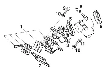 Tutte le parti per il Scatola Valvole Lamellare Euro 125 '96 del KTM 125 LC2 100 Europeropa Europe 1996