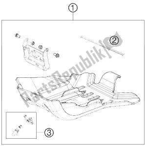 Tutte le parti per il Protezione Del Motore del KTM 125 EXC SIX Days Europe 2013