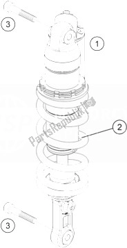 Tutte le parti per il Ammortizzatore del KTM 690 Duke R ABS Australia 2014