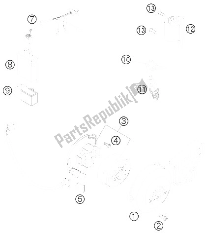 Todas las partes para Sistema De Encendido de KTM 65 SX Europe 6003H6 2008