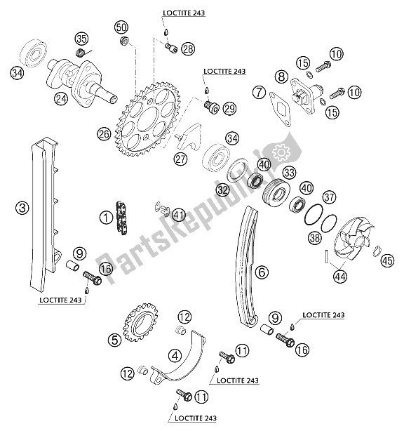 Toutes les pièces pour le Entraînement Chronométrique 400/520 Racing du KTM 400 EXC Racing Europe 2002