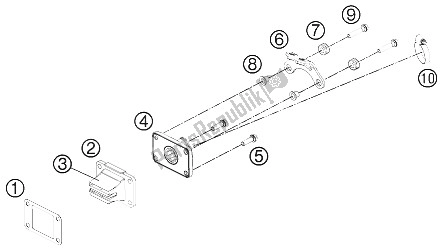 All parts for the Reed Valve Case of the KTM 50 SXS USA 2012