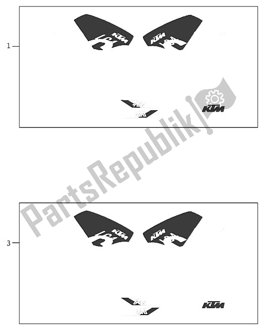 Alle onderdelen voor de Sticker 400/640 Lc4 Usa 2000 van de KTM 640 LC 4 Silber USA 2000