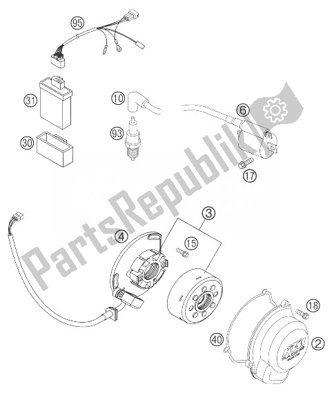 Todas las partes para Encendido 85 Sx de KTM 85 SX Europe 2003