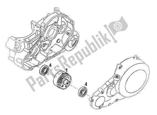 Tutte le parti per il Albero Di Bilanciamento Lc4'94 del KTM 620 Duke 37 KW 94 Europe 1994