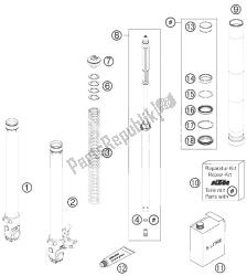 FRONT FORK DISASSEMBLED