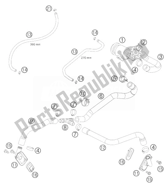 Toutes les pièces pour le Sas Lc8 du KTM 950 Adventure Orange LOW Europe 2003