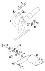 tuyau d'échappement, collecteur. duc '96