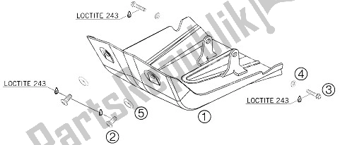 Toutes les pièces pour le Protection Moteur du KTM 950 Superenduro R Australia 2006
