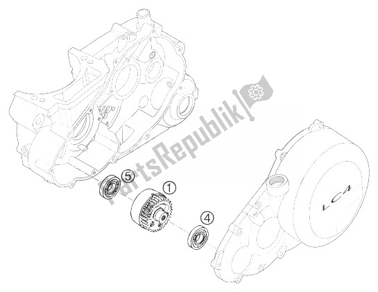 Tutte le parti per il Albero Equilibratore Lc4 ø95 del KTM 620 LC 4 Super Moto 99 Europe 1999