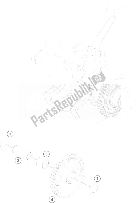 Toutes les pièces pour le Arbre D'équilibrage du KTM 1190 Adventure R ABS Europe 2013