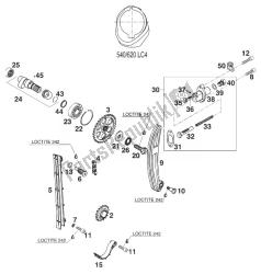 CAMSHAFT - CHAIN - TENSIONER 620 COMP. '98