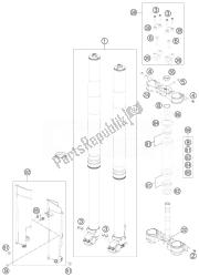 forcella anteriore, pinza tripla