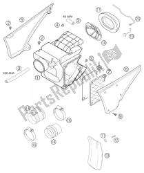 caja de filtro de aire 625 sxc