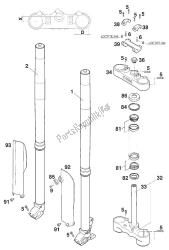 forcella anteriore - attacco manubrio usdd43 wp 400/620 20