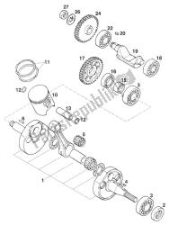 CRANKSHAFT - PISTON EURO 125