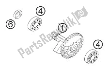 Tutte le parti per il Albero Bilanciatore 400/520 Racing del KTM 400 EXC G Racing USA 2002