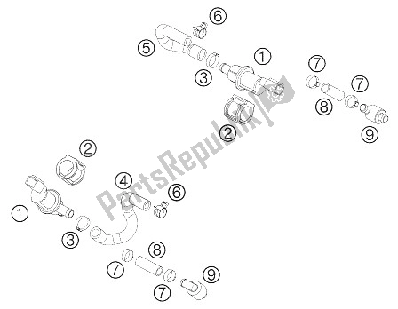 Todas las partes para Epc Lc8 de KTM 950 Adventure Black Europe 2005